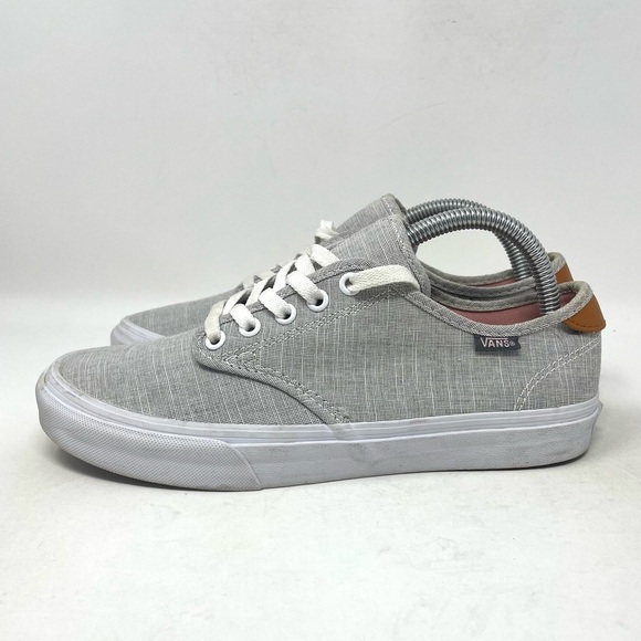 Vans Old Skool Classic Lace Up Sneaker Grey White Womens 8.5 - Picture 4 of 8